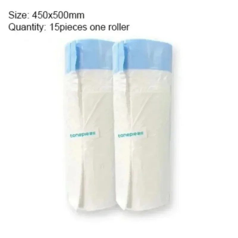 Caja de arena grande para gatos, bolsas gruesas para recoger heces de mascotas, suministros de limpieza, 2 rollos/30 piezas - imagen 5