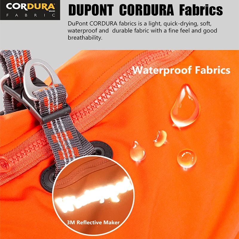 Winhyepet-chaqueta impermeable para perro, abrigo cálido de invierno, arnés con doble cremallera, reflectante, cortavientos, ropa de lujo para perros - imagen 3