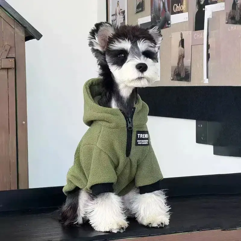Suéter cálido de invierno para perros pequeños, sudadera gruesa para mascotas para Schnauzer, caniche, Pomerania, traje para clima frío - imagen 2