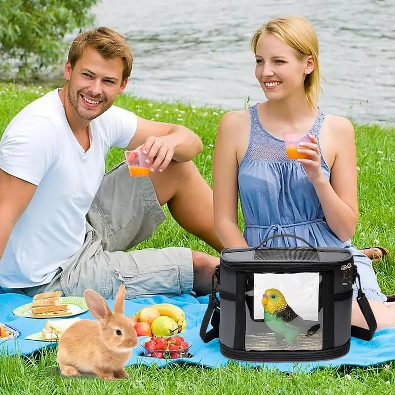 Transportín de pájaros Lovebird, jaula de transporte, bolso de hombro para hámster, periquito, cacatúa, Lovebird, jaula de transporte de viaje