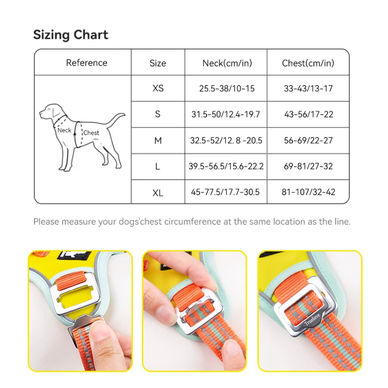 Arnés antitirones para perros reflectante transpirable y ajustable