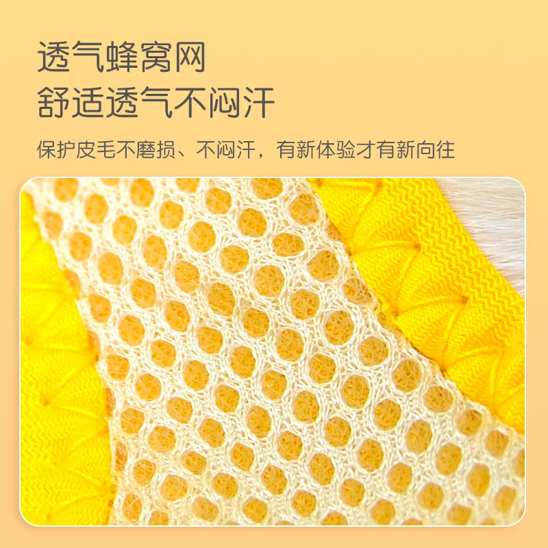 Mochila bonita para perro con cuerda de remolque, estilo chaleco, cuerda para caminar para perros pequeños y medianos, correa para el pecho para cachorros, cadena para perros y gatos de peluche - imagen 4