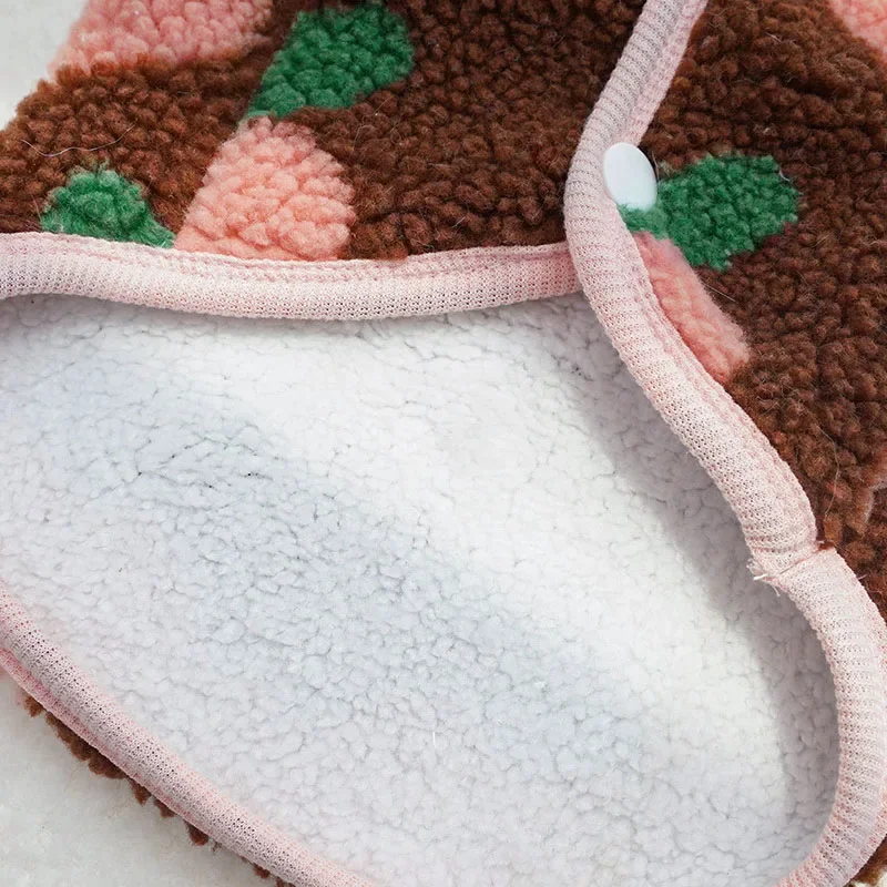 Abrigo de lana sin mangas para perros pequeños, chaqueta cálida de zanahoria, chaleco de invierno para perros, ropa para mascotas, trajes para cachorros, Bulldog - imagen 5