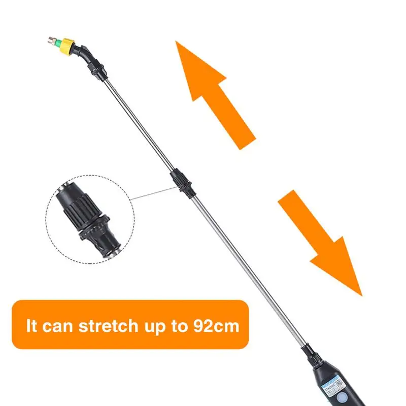 PULVERIZADOR eléctrico de jardín con mango recargable por USB, 3 boquillas de niebla, 5L, con correa ajustable para el hombro - imagen 3