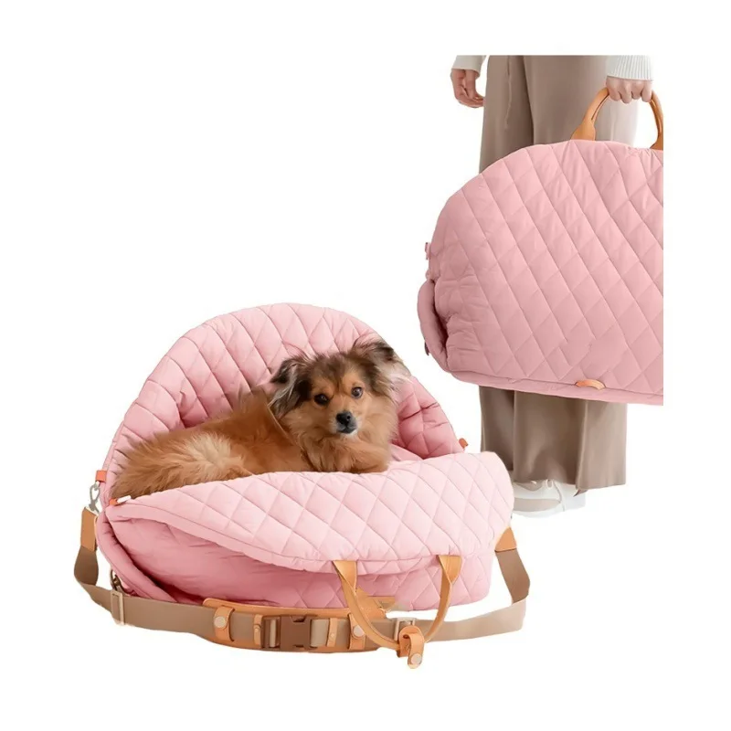 Transportín 3 en 1 acolchado para gatos y perros pequeños – Bolso cama - imagen 3