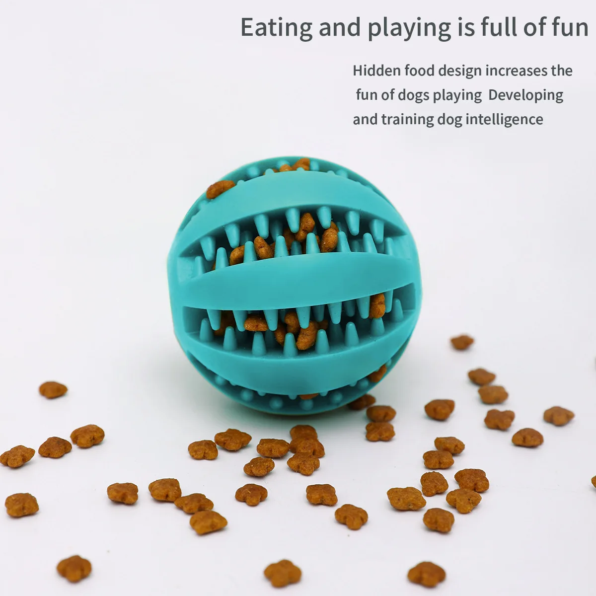 Juguetes para masticar para perros: bola de sandía dental, dispensador de golosinas y juguetes de cuerda de algodón para limpieza y morder los dientes de mascotas - imagen 3