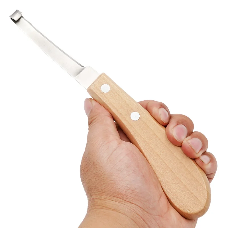 Cortador de pezuña de ganado, 1 piezas, cabra, oveja, cerdo, cuchillo de pezuña de ganado, mano derecha/izquierda, herramientas de poda de pie de Animal, suministros veterinarios - imagen 2