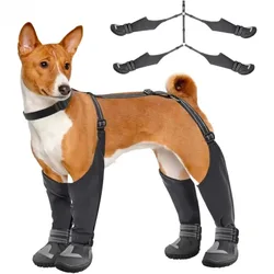 Botas impermeables y antideslizantes con tirantes para perros