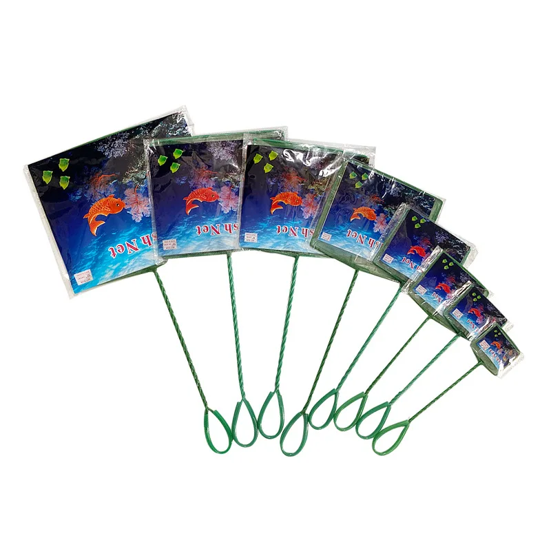 Red de pesca grande de 3-12 pulgadas, accesorios cuadrados para acuario con mango largo, red para camarones Betta, red de pesca, Herramientas de limpieza para pecera - imagen 5