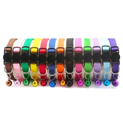 Collar con campana para perro y gato - color solido, comodo y seguro