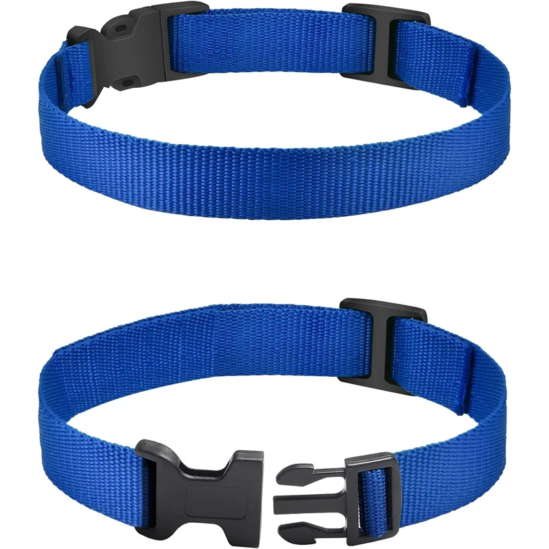 Collar de nailon de repuesto para Collar de entrenamiento de perros, collares de choque, correa ajustable para Collar de perro de 8-27 pulgadas (paquete de 2) Collar para mascotas - imagen 4