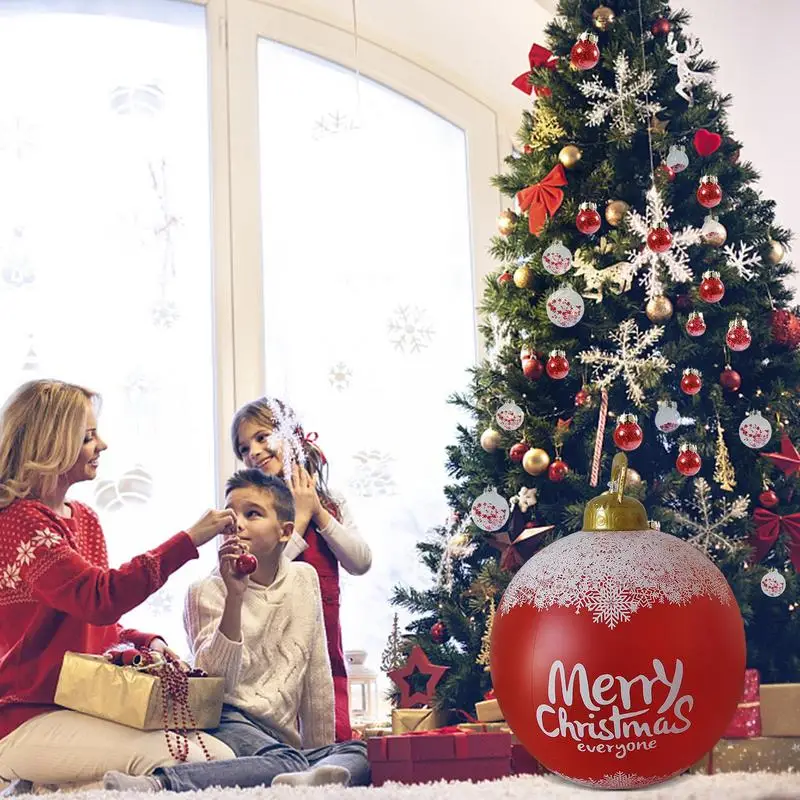 Globo inflable de Papá Noel para decoración del hogar, Bola de PVC de Navidad, productos de decoración para césped, pasillos de entrada, jardín, patio, entrada - imagen 4