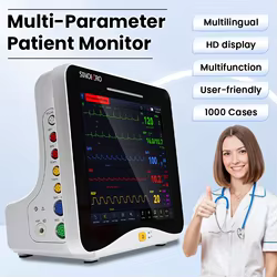 S80C pantalla táctil de 10,1 pulgadas Monitor de paciente multiparámetro ICU ECG clínico RESP NIBP SpO2 temperatura monitoreo de signos vitales