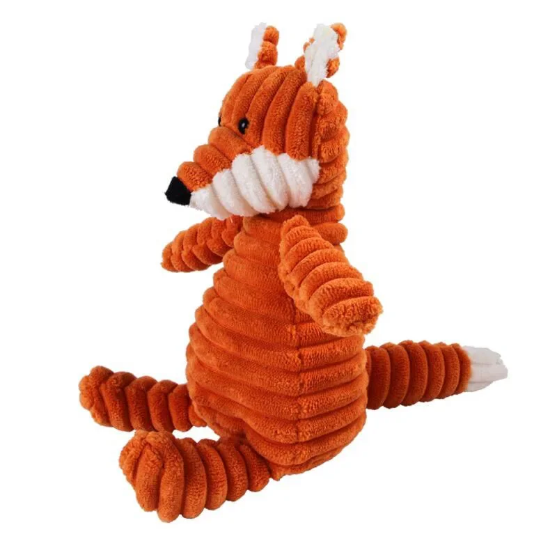 Juguete de peluche para perros con forma de animales, juguetes chirriantes resistentes a mordeduras, juguetes de pana para perros pequeños y grandes, accesorios de entrenamiento para cachorros y mascotas - imagen 3
