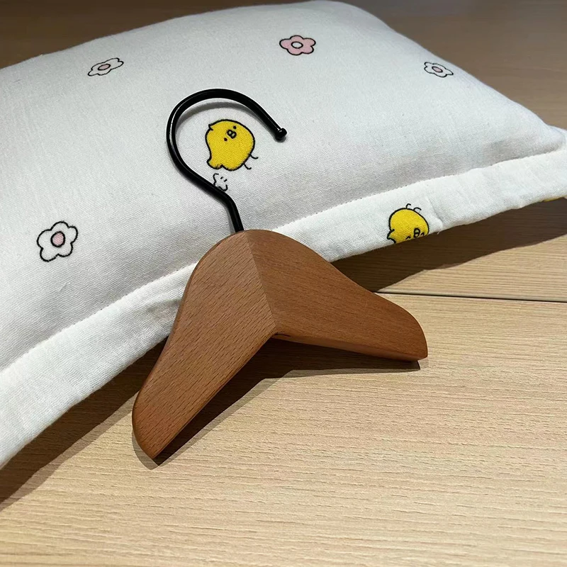 Perchas de madera maciza para mascotas pequeñas, perchero pequeño y bonito, estante de exhibición para ropa, productos portátiles duraderos para mascotas, Accesorios para el hogar - imagen 3