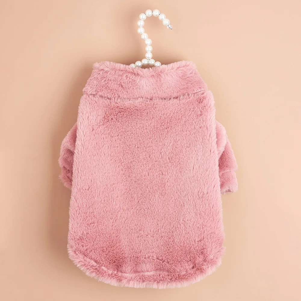 Sudadera con capucha de felpa para perro, sudadera con cremallera, fácil de poner y quitar, a cuadros, fina, transpirable, gato, Chihuahua, Yorkies, ropa de invierno suave y cálida - imagen 4