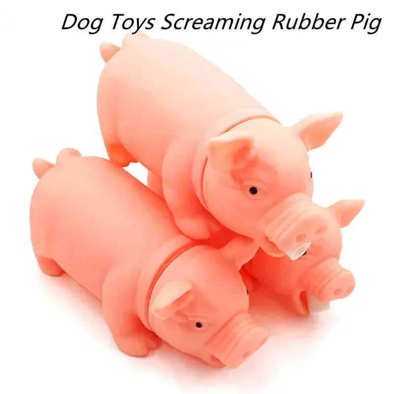 New Dog Sounding Toy Screaming Pig Pet Dog Toy Releasing Pig Squeeze Sound Dog Chew Toy Durable Pet Supplies - imagen 2