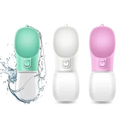 Botella de agua portátil con cuenco para perros y gatos - viajes