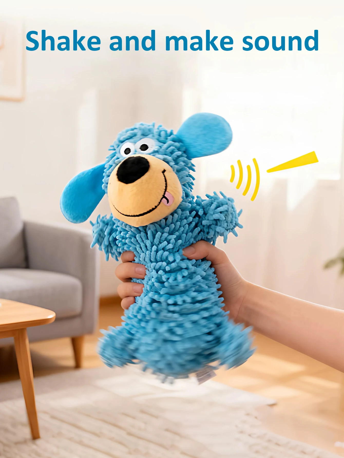 Juguete sonoro para perros con balanceo y resistencia a mordidas
