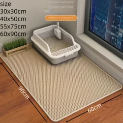 Protector de arena para gatos grande - antideslizante e impermeable