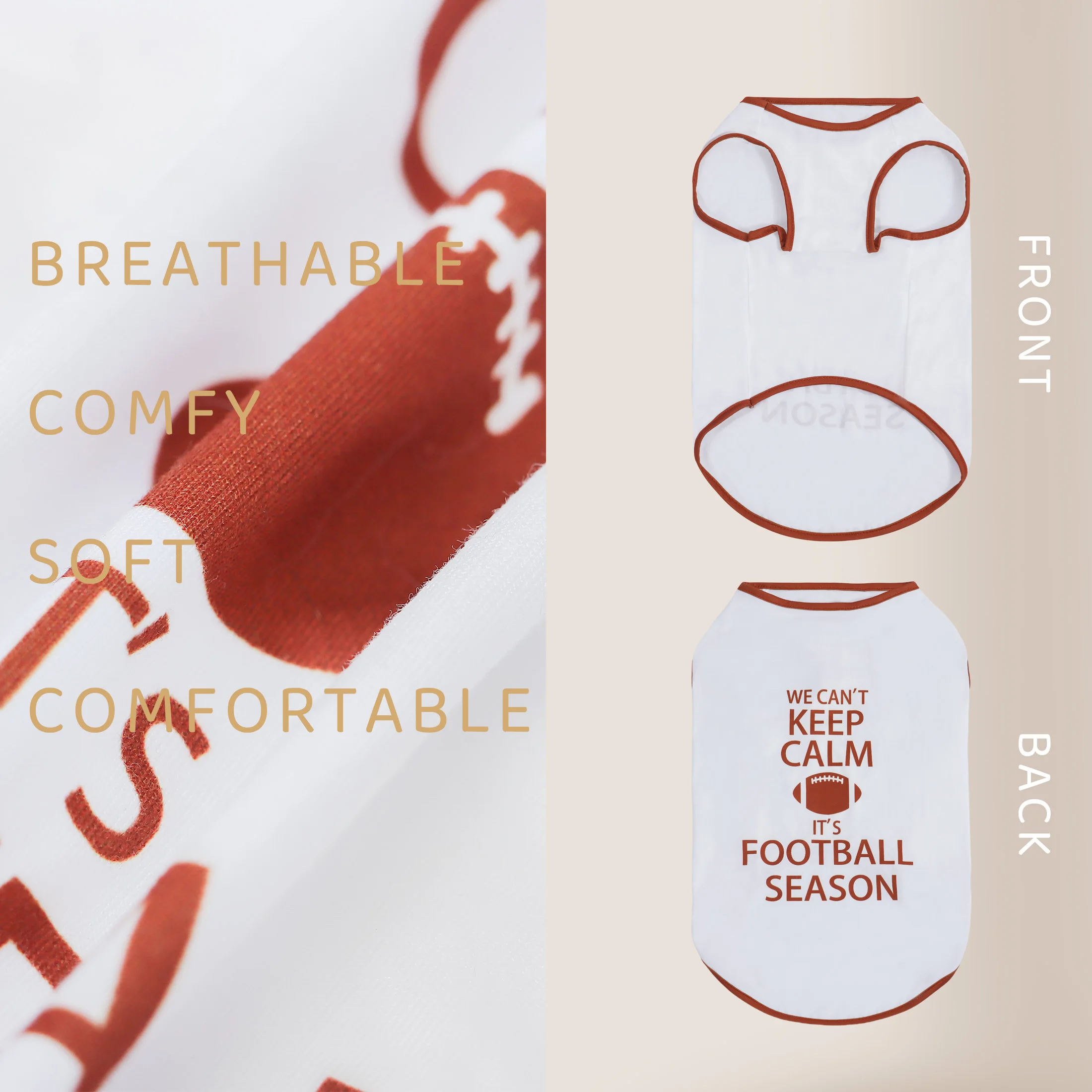 Chaleco de fútbol para perros, camisetas gráficas para mascotas, camiseta sin mangas, ropa blanca/verde para perros pequeños/medianos - imagen 2