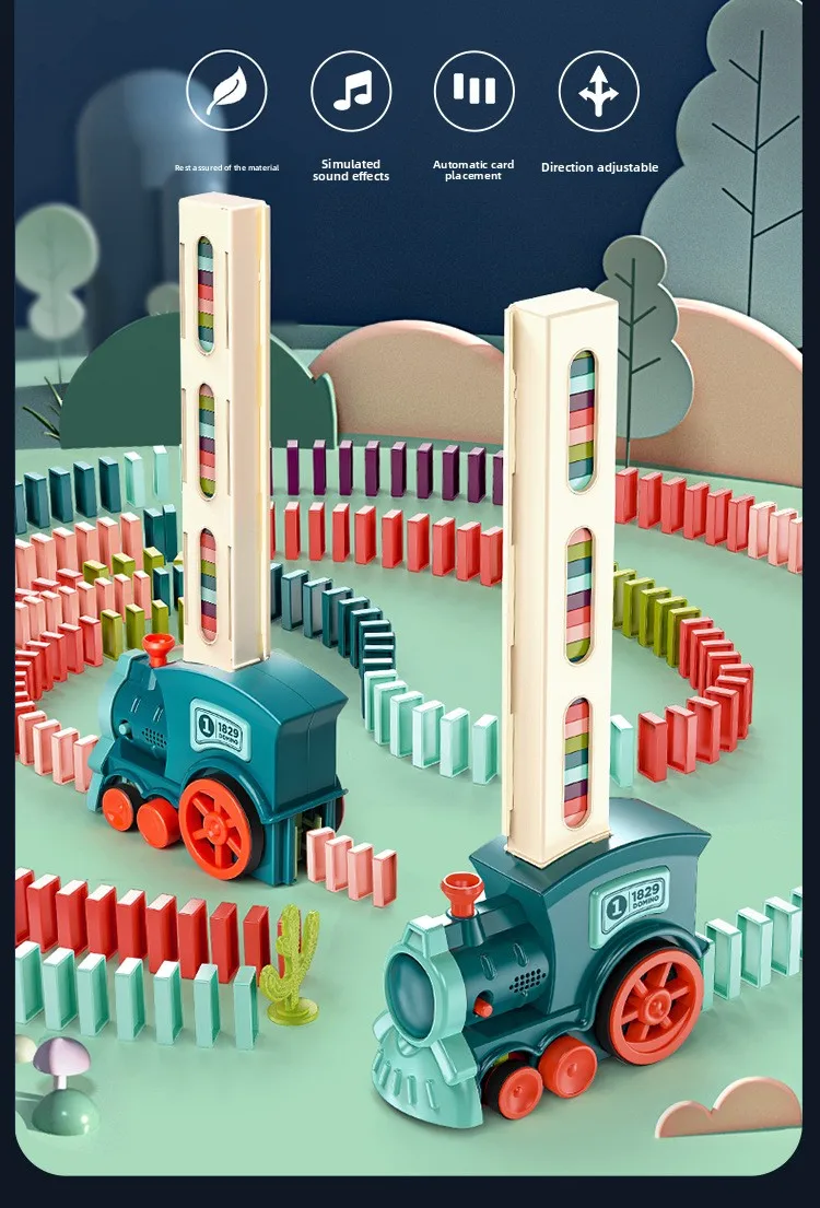 Coche eléctrico automático del juego de dominó