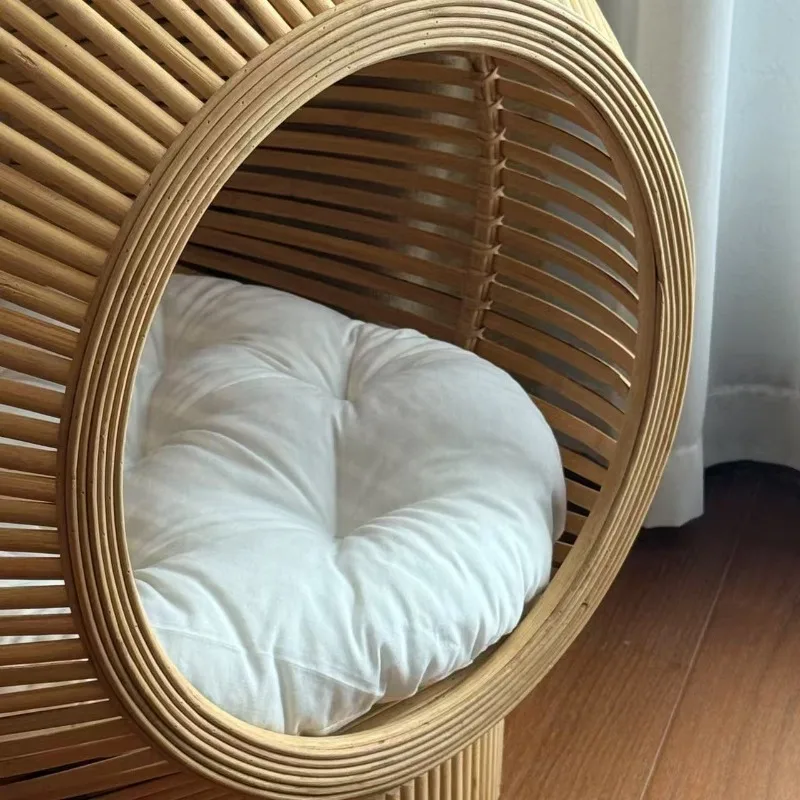 Cama hamaca de lujo para gatos tejida a mano, cómoda y transpirable - imagen 4