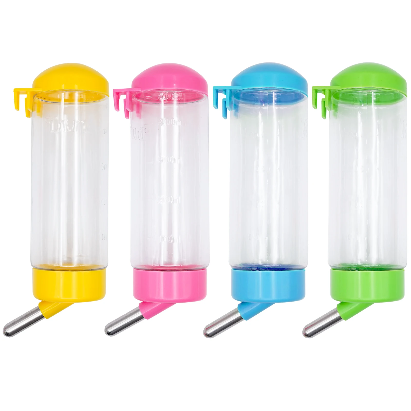 Dispensador automático de botellas de agua para conejos, bebedero para pezones, jaula colgante para mascotas, perro, conejillo de indias, ardilla, conejo, cabeza para beber, 500ml - imagen 2