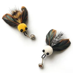 Varita interactiva con plumas para gatos – Cabezas intercambiables