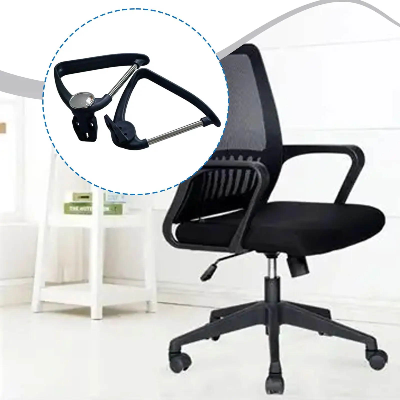2x Furniture Office Chair Armrests Chair Accessories, Easy to Install ,Gaming Chair Arms Replacement Office Armrest , 2x Furniture Office Chair Armrests Chair Accessories, Easy to Install ,Gaming Chair Arms Replacement Office Armrest ,