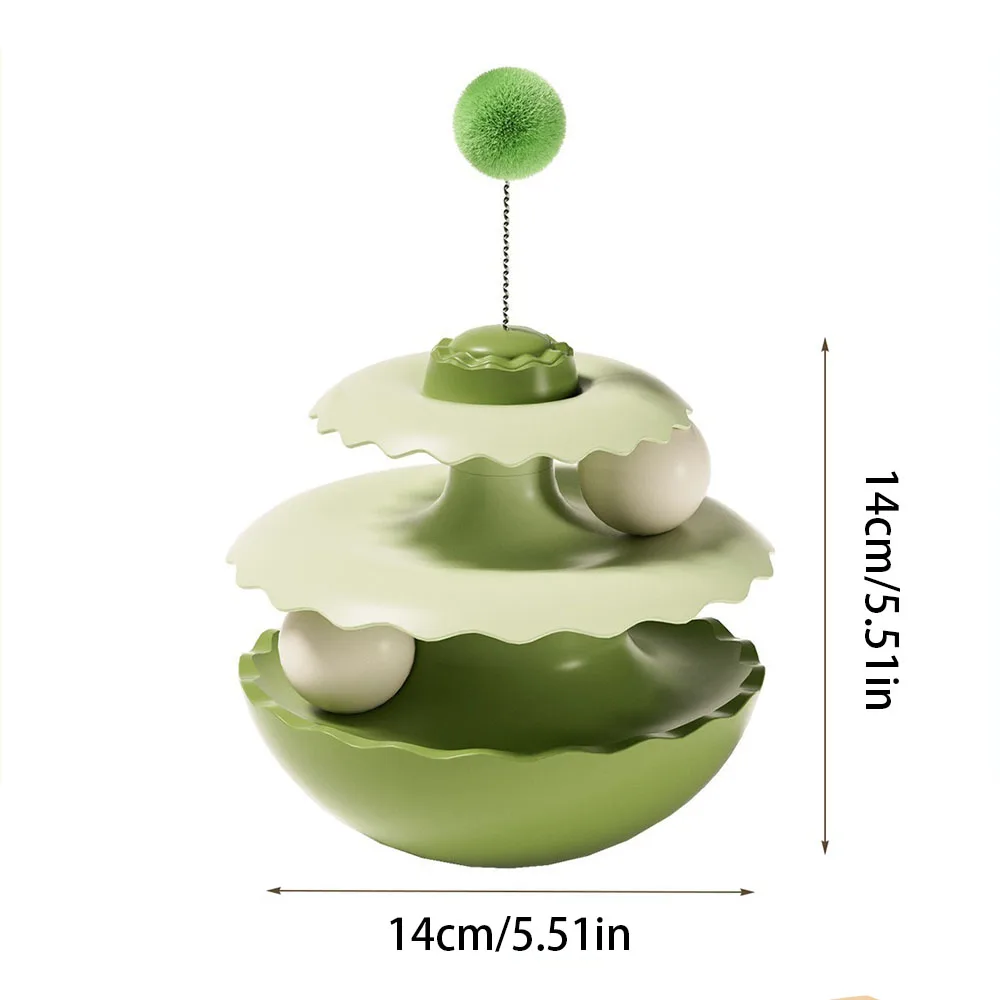 Juguete giratorio de vaso autoadhesivo para gatos, rompecabezas interactivo para gatos, aburrimiento, juguete Molar antimunta para mascotas para mantener los gatitos entretenidos - imagen 3