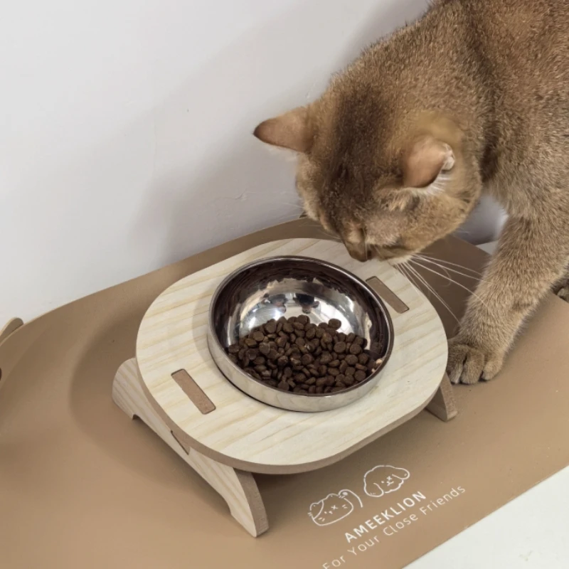 Comedero elevado para mascotas con soporte, cuenco doble antigolpes para comida de perros y gatos, cuenco elevado ajustable para mascotas pequeñas y medianas - imagen 3