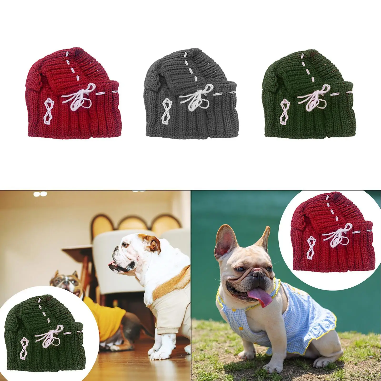 Pet Winter Hat Head Accessories Dog Hat Dogs for Outdoor Holiday Photo Props Pet Winter Hat Head Accessories Dog Hat Dogs for Outdoor Holiday Photo Props