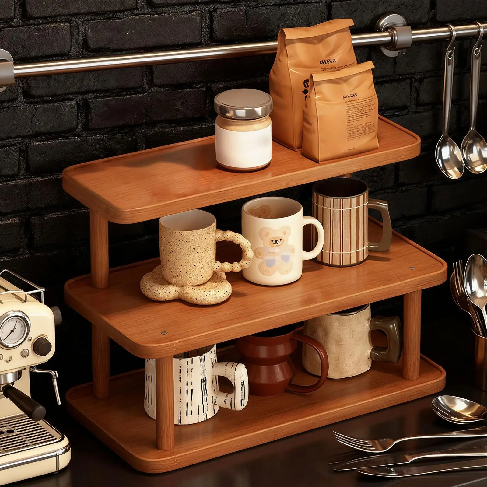 Soporte de exhibición de elevadores, soporte de Perfume escalonado, soporte de almacenamiento portátil de 3 niveles, portavasos Simple para figuras, encimera, dormitorio