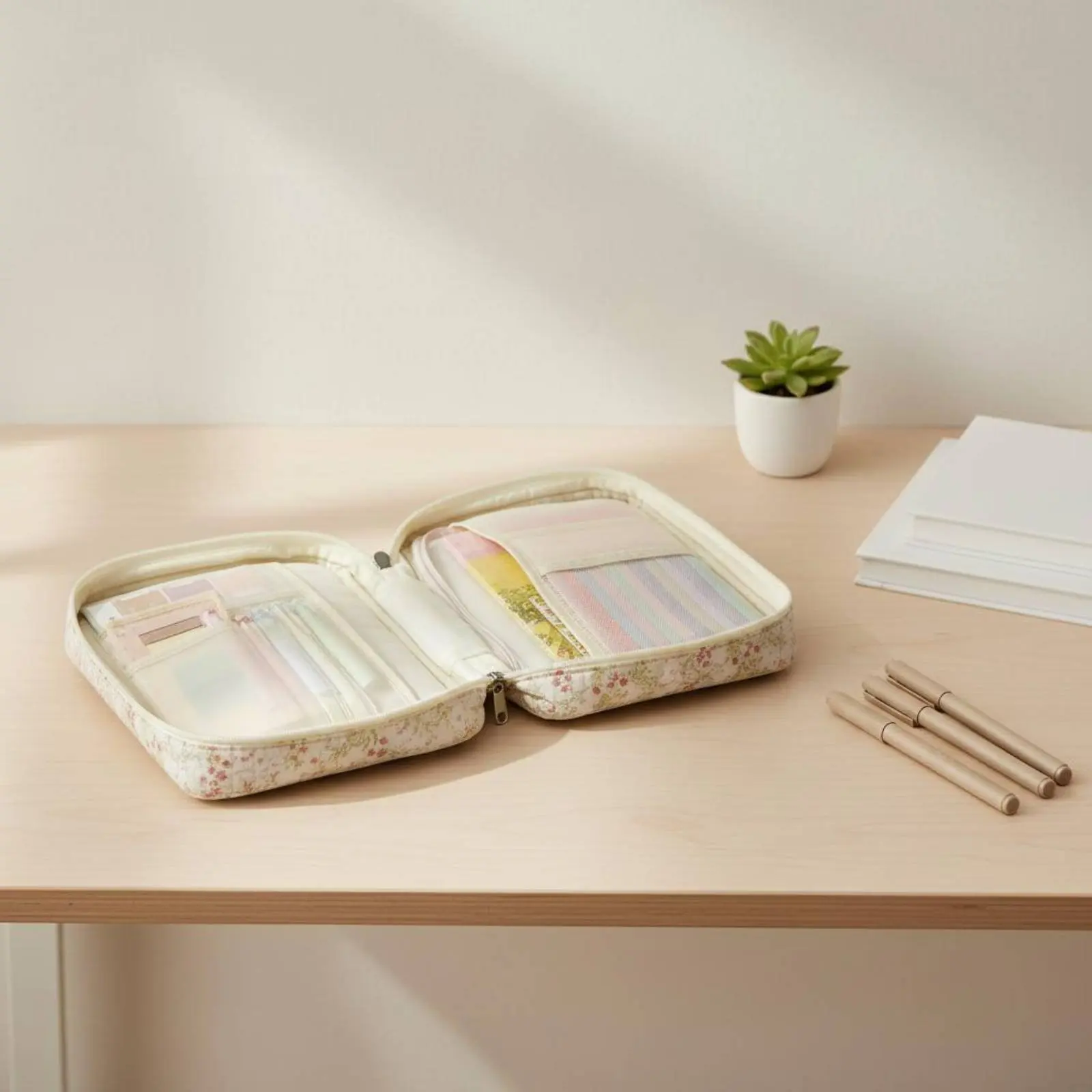 Funda acolchada para Biblia con asa y cierre de broche
