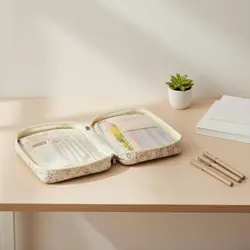 Funda acolchada para Biblia con asa y cierre de broche