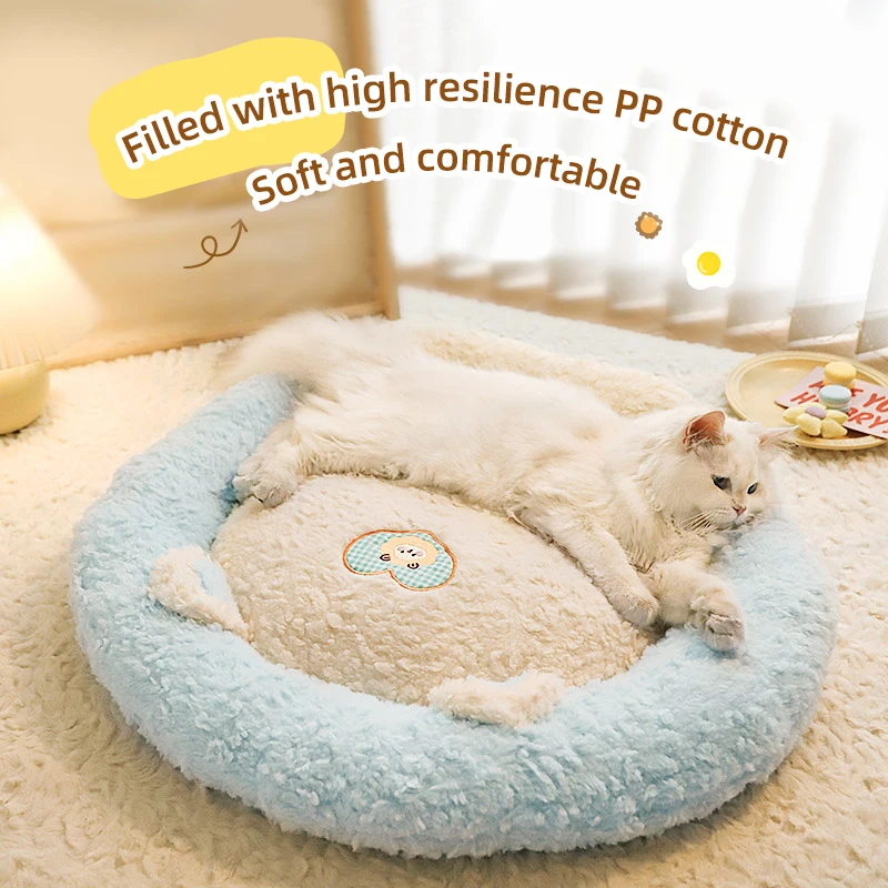HOOPET-cama Universal para gatos, esterilla cálida de invierno, nido para dormir, sofá para las cuatro estaciones, cama para mascotas - imagen 4