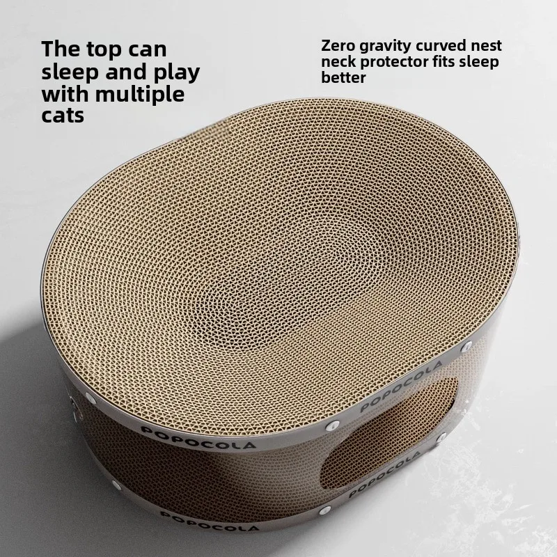 Túnel de nido para gatos creativo transparente, juguete multifuncional resistente al desgaste, tablero rascador para gatos, muebles para mascotas, productos, accesorios - imagen 4