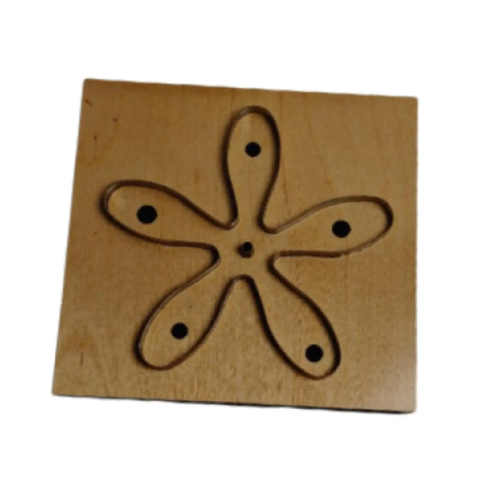 Troquel de corte de cuero de madera, herramienta manual reutilizable, plantilla para hacer artesanía de cuero, modelo de corte, herramienta de perforación portátil para sastre en casa - imagen 2