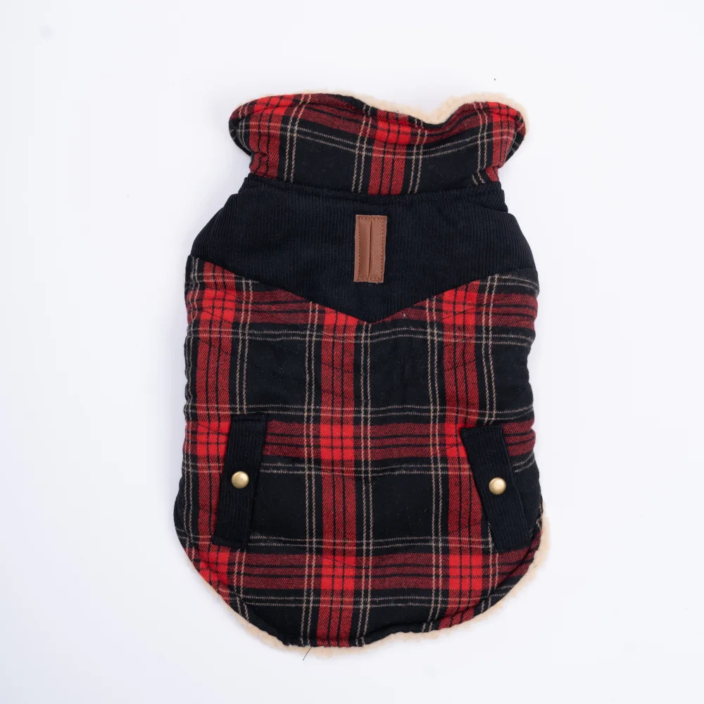 Chaqueta de invierno para cachorros y perros, chaleco para perros Chihuahua Bichon, cárdigan de algodón, abrigo, ropa de lana para perros pequeños, suéter cálido para perros pequeños - imagen 3