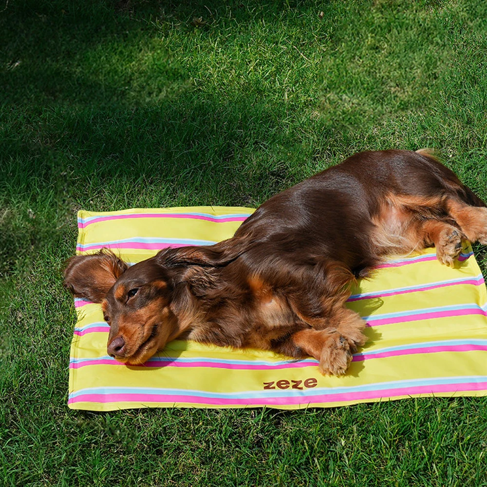 Manta refrescante transpirable para perros y gatos, lavable verano