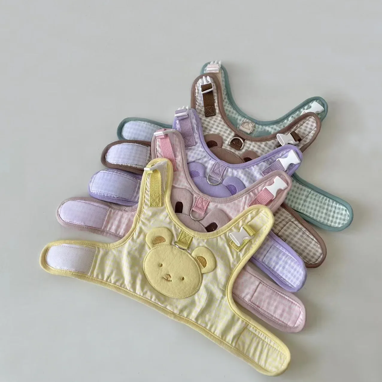 INS Pet-Juego de sombrilla de tracción para perro pequeño, conjunto de pecho y espalda para cachorro, cinco colores, serie Cute Bear - imagen 4