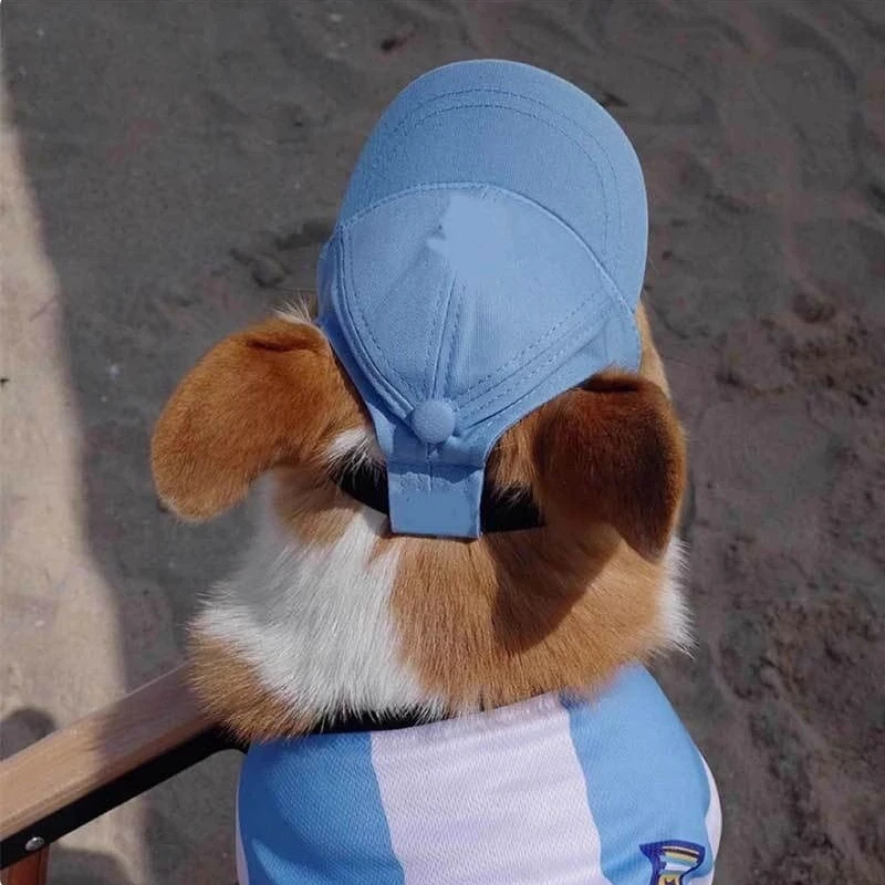 Gorro bonito para perro, gorra para perro al aire libre, gorra ajustable de béisbol para perros, gorra de verano para gato, cachorro, ropa para bebé, disfraz de béisbol, suministros para mascotas - imagen 2