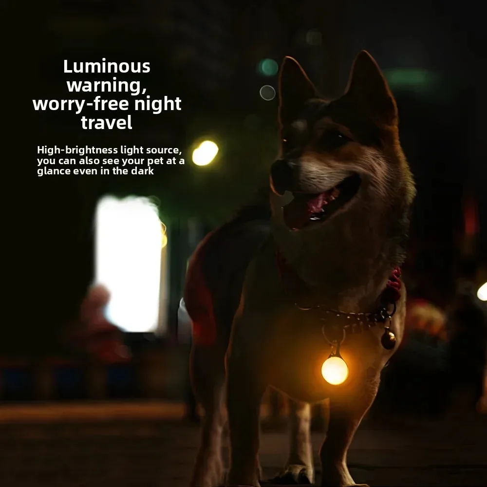 Colgante LED para mascotas, señal de advertencia de Flash Universal impermeable y ajustable, luz luminosa antipérdida para caminar por perros nocturnos, productos para mascotas - imagen 3