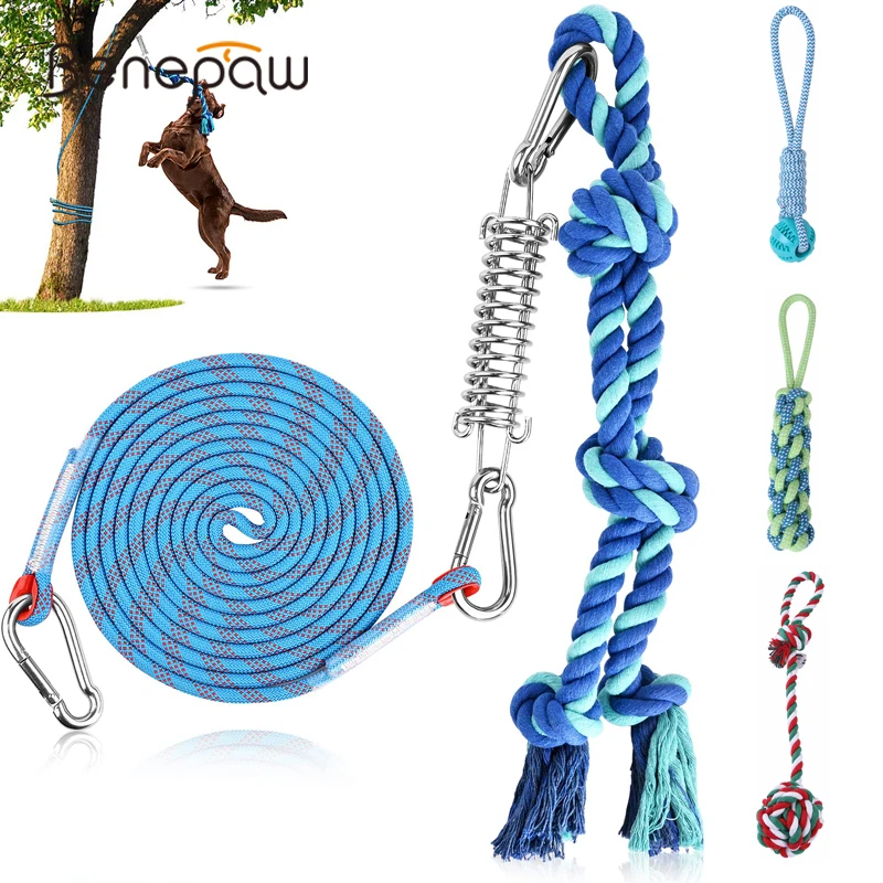 benepaw juguetes ejercicio interactivo bungee perro cuerda duradera árbol mascotas tug war constructor muscular reduce aburrimiento