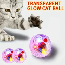Pelota interactiva con luz para gatos - juguete de caza con movimiento