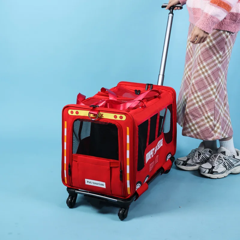 Bolsa de Transporte con Ruedas para Gatos y Perros - imagen 4