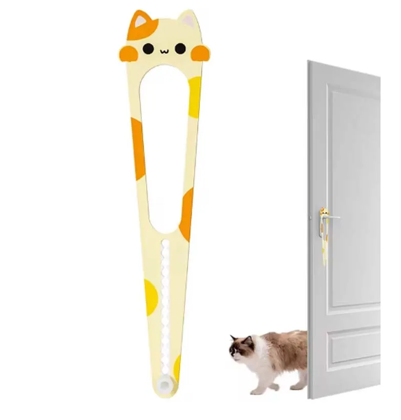 La herramienta de puerta para mascotas es adecuada para gatos y perros para entrar y salir libremente. La cerradura de puerta ajustable sin perforación se utiliza para s - imagen 3