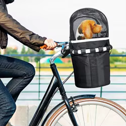 Funda para cesta de bici perros y gatos transpirable con cremallera