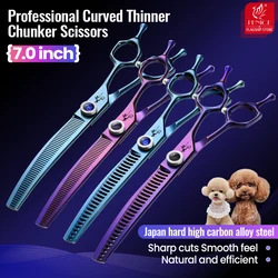 Tijeras curvar de entresacar para perros – Corte fino y grueso